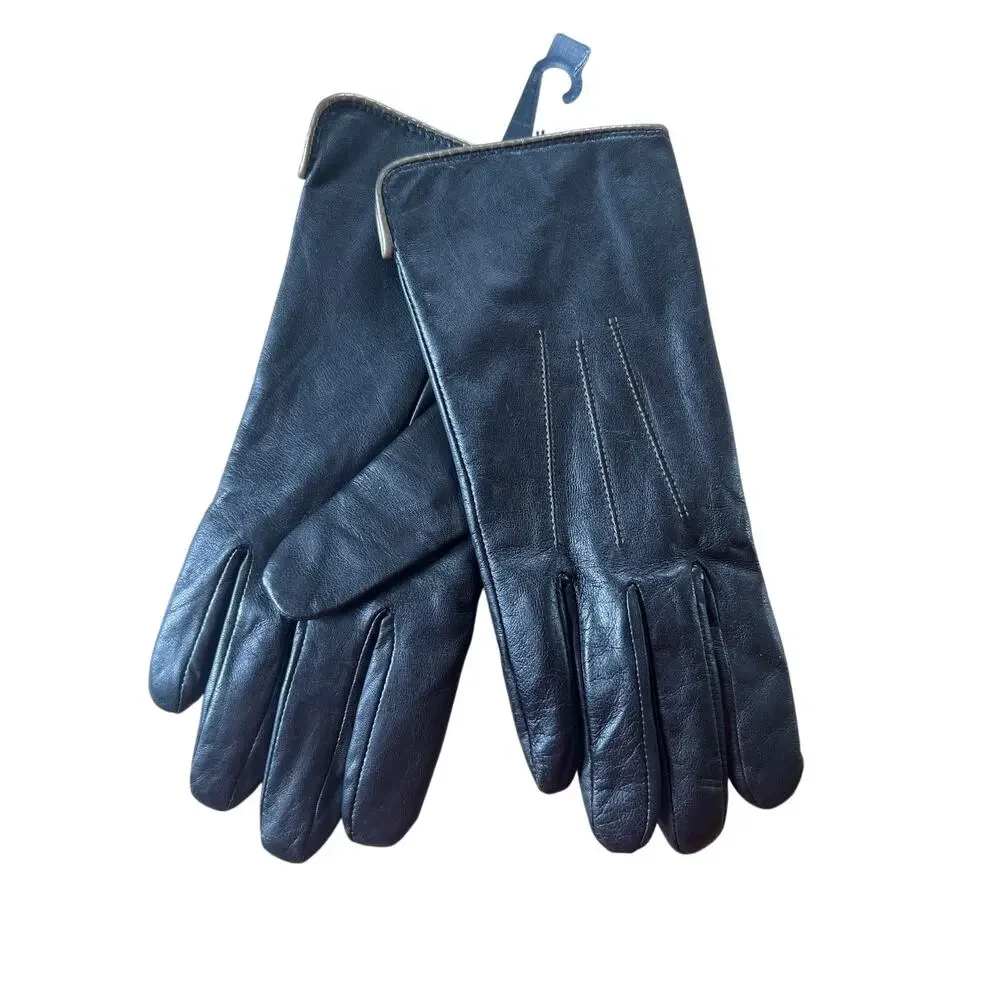 New Original British Army Officer Parade Uniform Black Leather Gloves Size 7.5